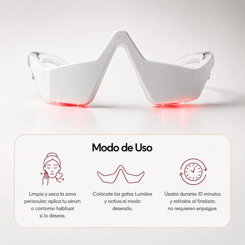 Gafas Luz Roja Anti Ojeras