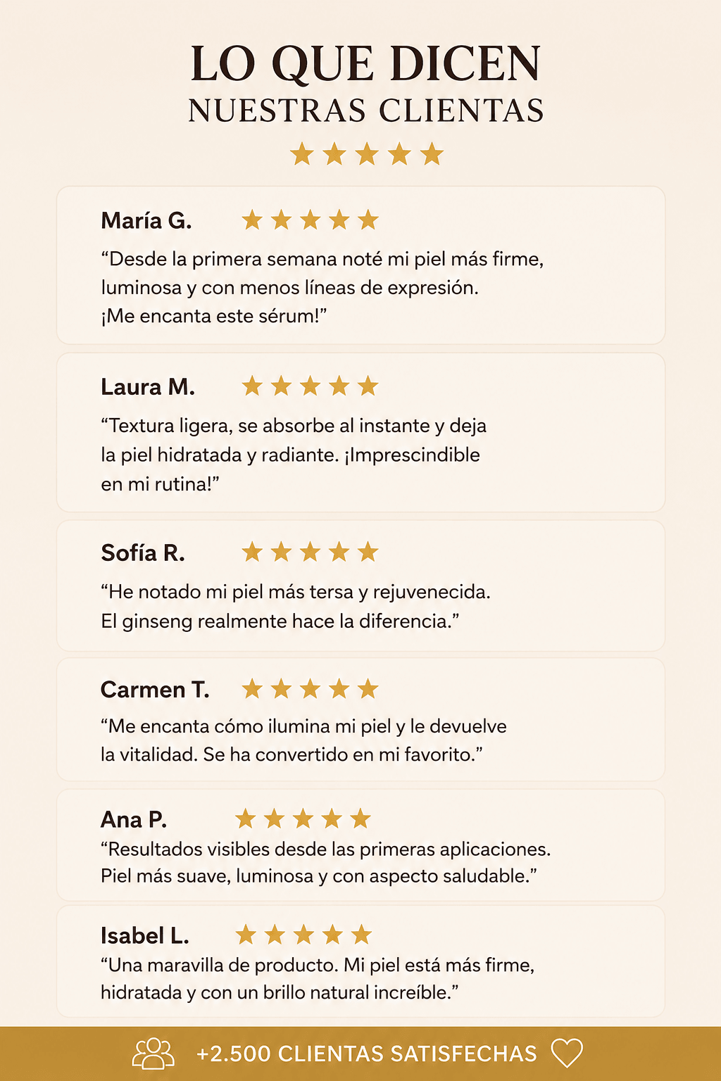 Sérum Facial Revitalizante con Ginseng