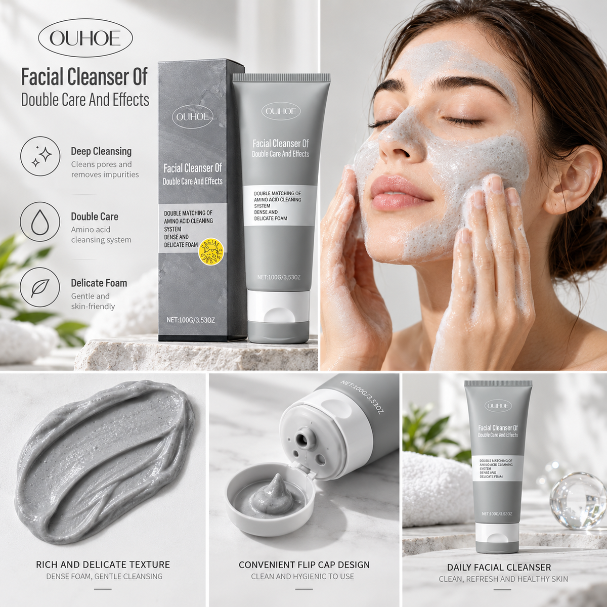 Gel Limpiador Facial de Arcilla – 100 g