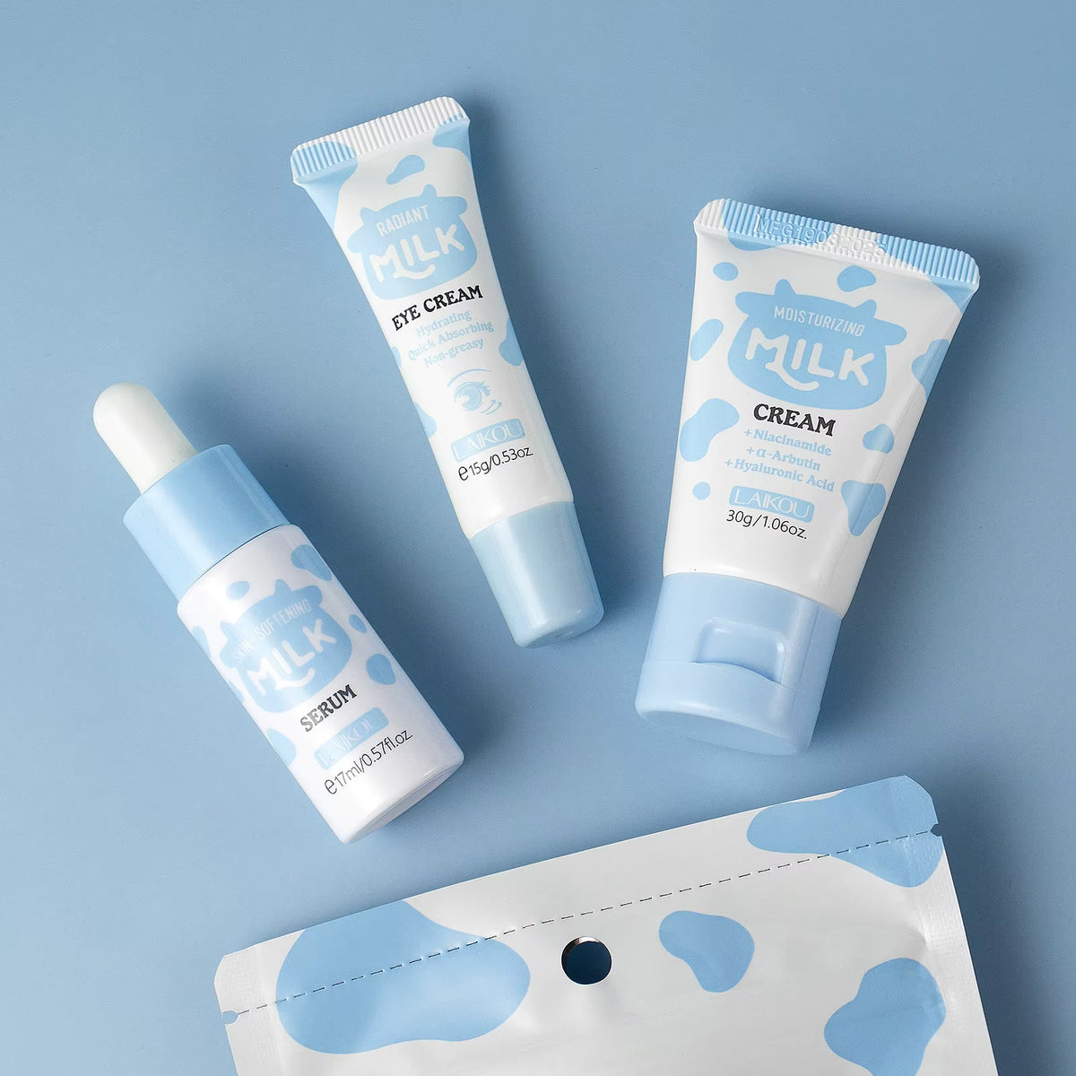 LAIKOU – Set Facial Hidratante y Nutritivo de Leche