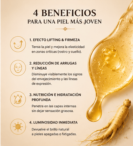 Sérum Facial Revitalizante con Ginseng