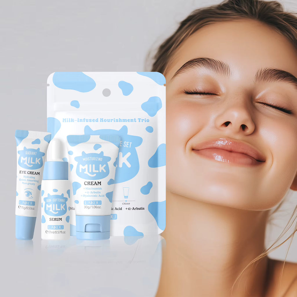 LAIKOU – Set Facial Hidratante y Nutritivo de Leche